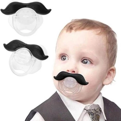 Chupon de Bigote para bebe divertido