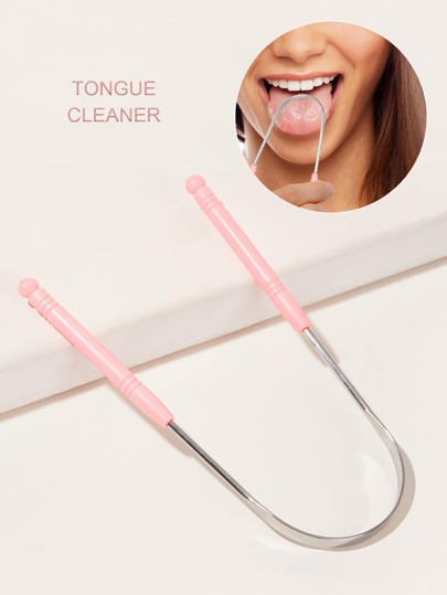 1 pièce Grattoir de langue en acier inoxydable de type U, brosse de nettoyage de langue pour l'hygiène buccale