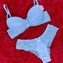 Women Bra & Panty Sets - Baby Blue - View 2