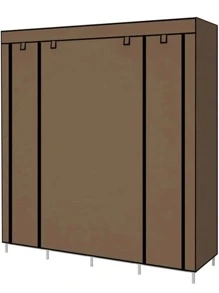 Closet Ropero Armable Grande Guardaropa Organizador para Habitación - Café integral - Ver 3