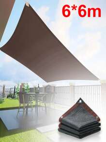 Malla Sombreadora, Red de Sombra 2x3m 3x4m 5x6m 6x7m 8x10m Toldos Exterior Terraza para Patio ProteccióN Rayos UV, Tasa de sombreado 85%, Jardín Tela de Sombra toldo Vela de Sombra - Marrón - Ver 2