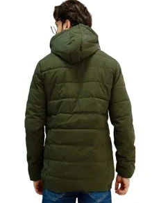 BOBOJACO - IMPERMEAVÉL COM CAPUZ REMOVIVÉL. - Verde Militar - Visão 3