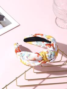 1pc Ladies' Thanksgiving Day Floral Headband, Rustic Style - Multicolor - View 4