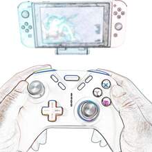 1入組藍色的①無線
②無鋼圈遊戲手柄帶支架適用於++ - 冰川藍 - 查看 3
