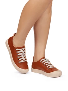 Women Casual Shoes - 棕色 - 查看 1
