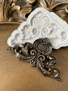 Molde de silicona con relieve Molde de resina DIY - Gris Claro - Ver 3