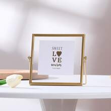 Gold Metal Frame Modern Minimalist Style Decorative Frame Ornaments Gifts Birthday Graduation - Gold - View 2