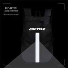 Reflective Motorcycle Helmet Backpack Waterproof Large Capacity Riding Bag - Black - View 5