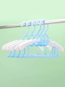 30pcs Kids' Multi-functional Anti-slip Retractable Plastic Clothes Hanger For Baby Clothes Drying And Storage