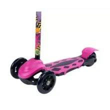 Patinete Radical New Power 3 Rodas Altura Ajustavel DM Toys DMR6247 Rosa - Rosa chiclete - Visão 3