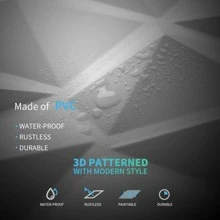 20/30 件 3D 钻石图案 PVC 墙板，3D 纹理钻石面墙面装饰板，适用于室内墙面装饰，11.8 X 11.8 英寸（约 30 X 30 厘米） - 白色 - 查看 10