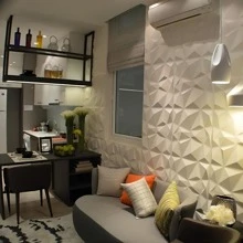 20/30 件 3D 钻石图案 PVC 墙板，3D 纹理钻石面墙面装饰板，适用于室内墙面装饰，11.8 X 11.8 英寸（约 30 X 30 厘米） - 白色 - 查看 8