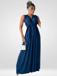 Women Dresses - 藍色 - 查看 3