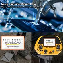 Professional Metal Detector, Underground Depth Of 1m, Md-5090 Gold Detector, For Gold And Silver Coins, Treasure Hunting Tracker For Hunter - Yellow - View 4