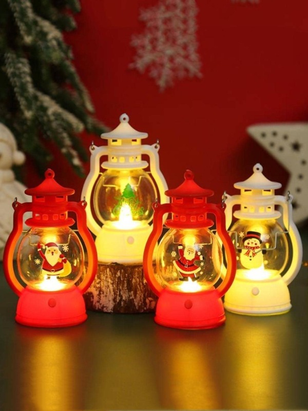 1 Peça Luminária Pendente de LED para Feriados, Lanterna a Laser para Luz Noturna no Dia de Natal, Decoração de Festa de Halloween, Ornamento Suspenso de Lâmpada de Óleo, Luz de Humor, Ornamento, Decoração de Iluminação, Melhores Presentes