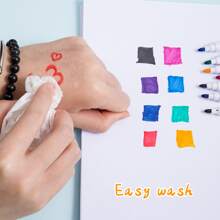 8pcs Magnetic Whiteboard & Blackboard Marker Pens With Eraser, Water Based Ink Writing Supplies For Office And Teaching
