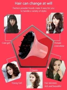 1入組吹風機風帽,適用於理髮店 - 粉色 - 查看 4