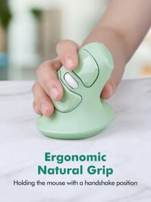 فأرة لاسلكية مزدوجة الاستقبال Usb و Type C، فأرة لاسلكية عمودية مريحة، فأرة مكتب لاسلكية، فأرة مصممة، فأرة لاسلكية ذات المستقبلين الأخضر