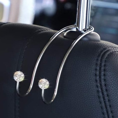 1 pezzo creativo in acciaio inossidabile Gancio per auto per posto poggiatesta multifunzionale auto Grucce