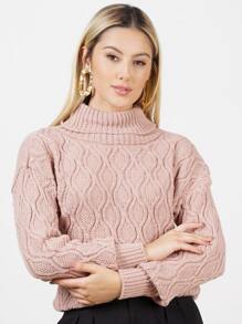 Women Sweaters - 藕粉色 - 查看 5