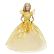 時尚玩偶洋裝超大裙擺婚禮派對半身裙公主衣服適用於玩偶配件11.5英寸女孩兒童玩具禮品(不包括玩偶)