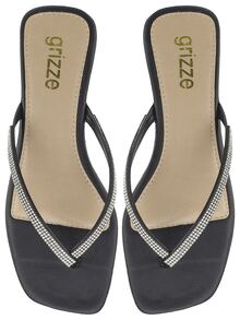 Women Flat Sandals - màu đen - Xem 3