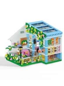 1入組成年人和孩子積木拼圖陽光屋禮品