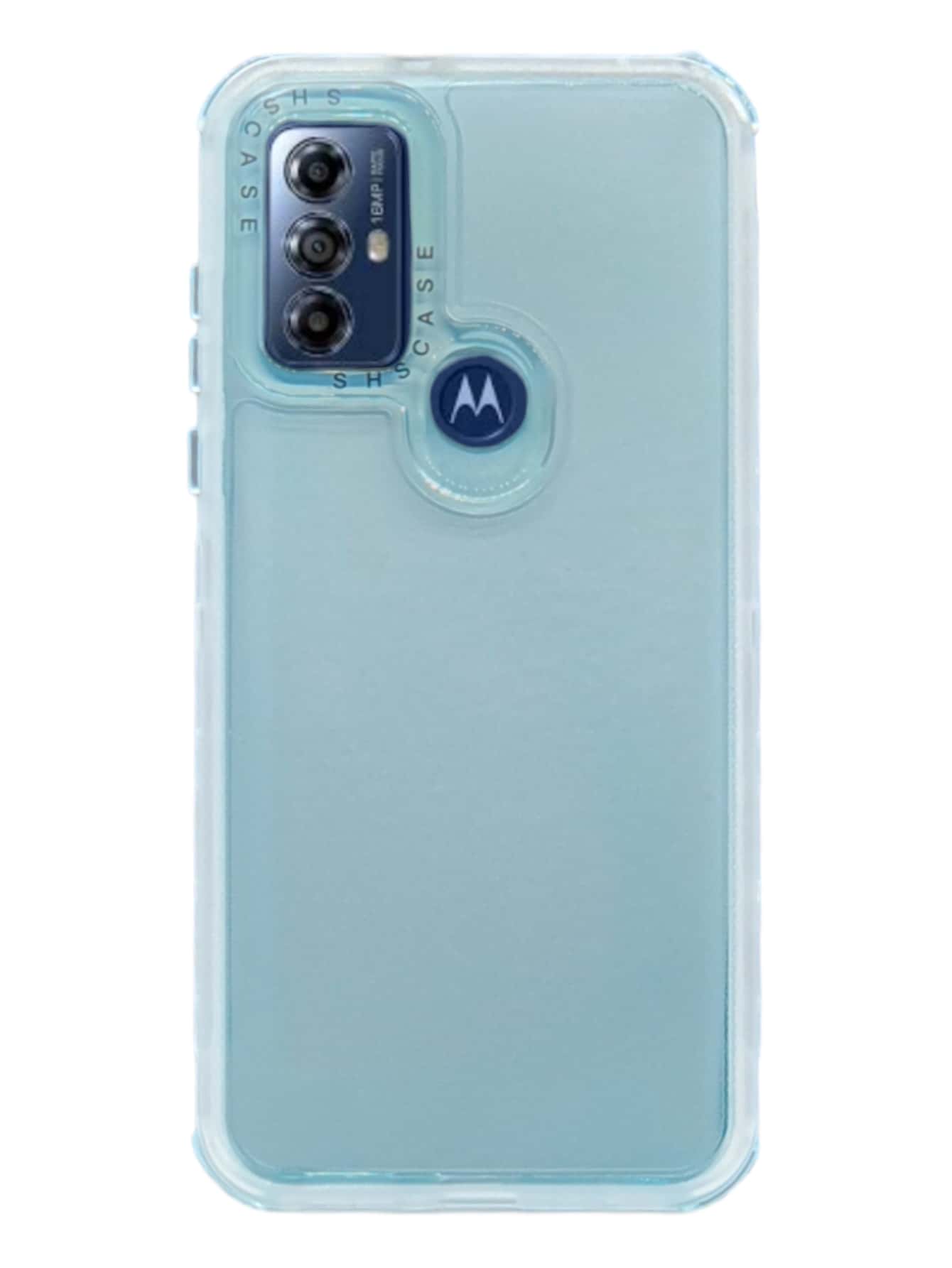 Funda Protector Uso Rudo 360° Humo Para Moto G Pure Más 2 Micas De Cristal - Azul - Ver 1