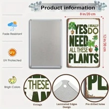 Add A Touch Of Fun To Your Garden With This Retro Metal Sign - 8''x12''/20cm*30cm Best Gifts - Green - View 5
