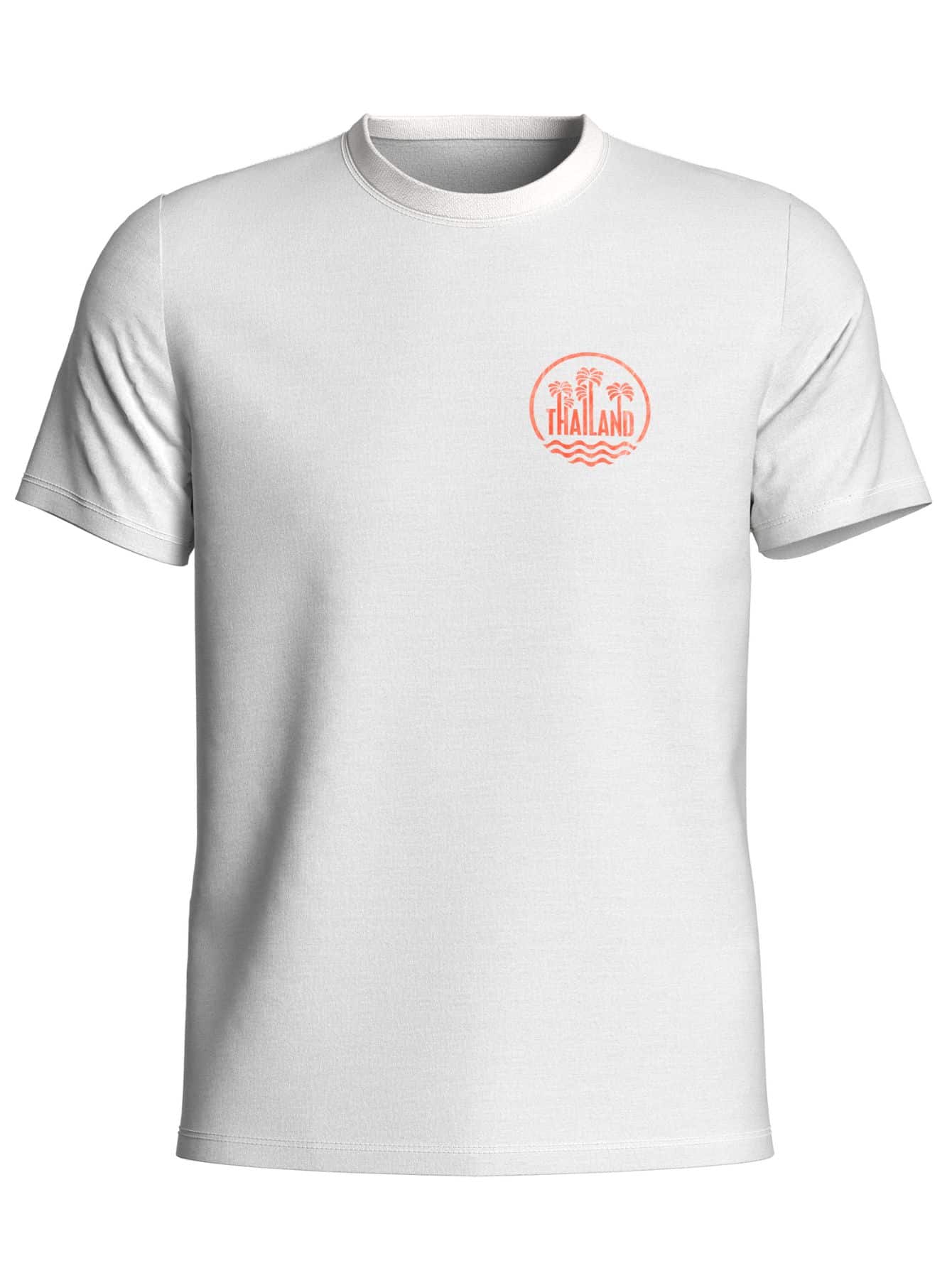 Camiseta Algodão Masculina Estampada Gola Redonda