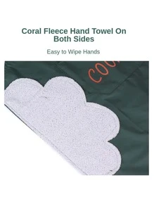 1 Delantal De Cocina Impermeable Con Toalla De Mano Y Bolsillos, Adecuado Para Mujeres Y Hombres Durante La Cocción - Gris - Ver 5