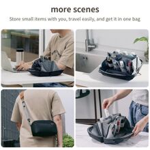 Ulanzi Traker Tech Pouch Waterproof Large Capacity Photography Storage Carry Bag Tech Organizer Pouch For Camera Battery SD Card - Black - View 5