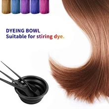 4 件/套 Diy 染髮工具套件,包括染梳、混合碗、染髮刷和染髮帽 - 黑色 - 查看 5