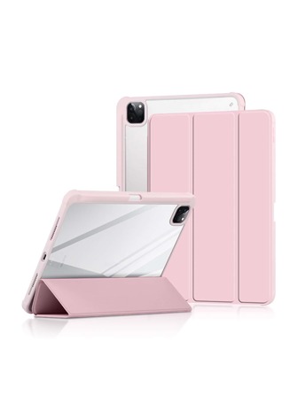 1pc Purple Case Smart Cover For IPad Pro 11 Inch 1st 2nd 12.9 3rd Air 4th 5th IPad 11th 10th 9th 8th 7th 10.9 10.2 10.5 9.7 Inch Mini 7 Th 6th 2024-2025 IPad Air 11 Air 13 M2 M3 Generation Transparent Wake Up Sleep Storage With Pen Slot