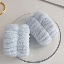 2 piezas Muñequeras absorbentes de agua y resistentes al agua para lavarse la cara y proteger la muñeca, diadema para el cuidado de la piel, belleza, productos para el cuidado de la piel, spa, autocuidado, herramientas para el cuidado de la piel, cuidado facial, suministros para esteticistas, piel, lavado facial, facial