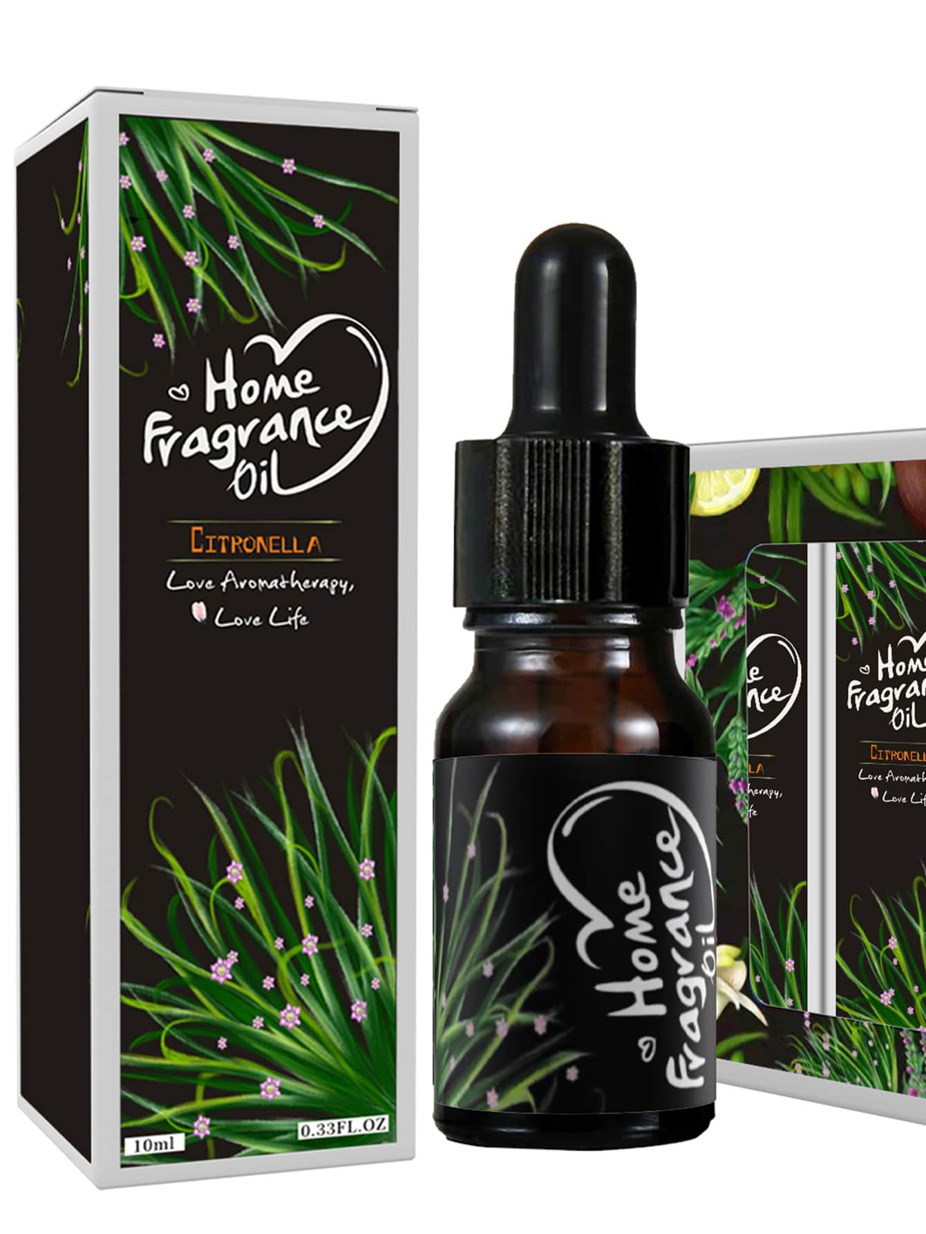 1入組香薰檸檬草精油適用於家庭使用,持久車用香薰,房間裝飾和,10毫升,完美適用於浴室,客廳和臥室 - 綠色 - 查看 1