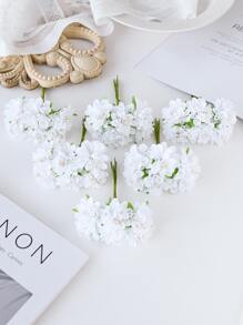 1 Bouquet (6 Heads) Artificial Carnation Flowers Bouquet MINI Letter DIY Wreath Material Candy Box Accessories Home Wedding Decoration Bride Wrist Flower Chest Flower Head Flower Material New Year Decoration Birthday Party Cake Accessories, Valentine Day, Gift Gifts Graduation