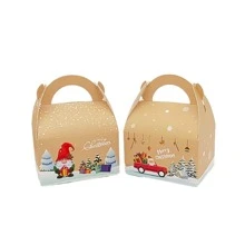 24pcs Christmas Party Theme Candy Box Creative Simplicity Handheld Box New Style Packaging Box Snack Box, Gift Set - Multicolor - View 6