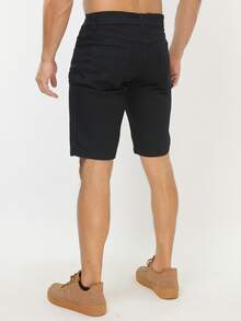 Men Denim Shorts - màu đen - Xem 4