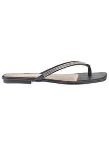 Women Flat Sandals - màu đen - Xem 2