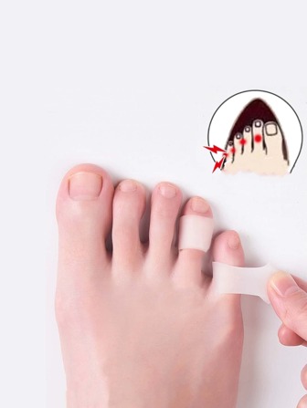 2入組小腳趾和環狀趾保護襪，適用於高跟鞋、運動鞋、休閒鞋和鞋子