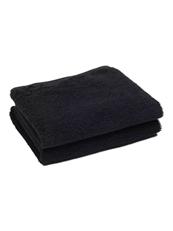 2 Toallas Negra 90 X 40cm Estética Tinte Spa Gym La Josefina