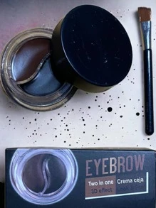 DELINEADOR EN CREMA 2 EN 1 EFECTO 3D PARA OJO Y CEJA - Café - Ver 4