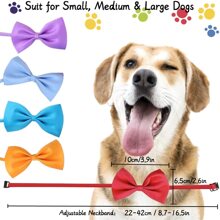 1pc Solid Color Adjustable Pet Bowtie For Dogs And Cats