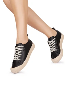 Women Casual Shoes - 黑色 - 查看 9