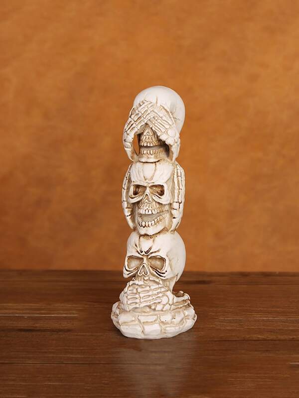 1 pezzo Decorazione a teschio per feste, adatta per creare un'atmosfera spaventosa, adatta anche per casa infestata, festa di fantasmi e misteri, perfetta come oggetto spaventoso, ottimo regalo