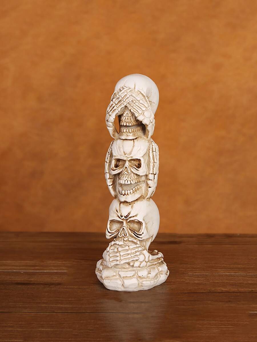 1 pezzo Decorazione a teschio per feste, adatta per creare un'atmosfera spaventosa, adatta anche per casa infestata, festa di fantasmi e misteri, perfetta come oggetto spaventoso, ottimo regalo