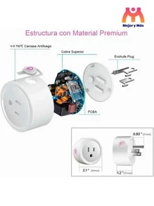 Contact Wifi Smart Plug Alexa  Home Smart + Gift!