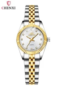 CHENXI Chenxi Simple & Luxurious Women's Watch With Rhinestone Decor Small Dial Holiday