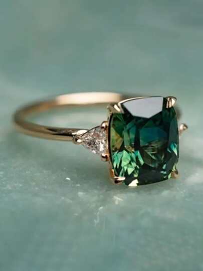 1 PC Gorgeous Cubic Zirconia Ring For Women For Wedding Engagement Party Jewelry Valentine's Day Gift,Mom,Mother,Mother's Day,Gift